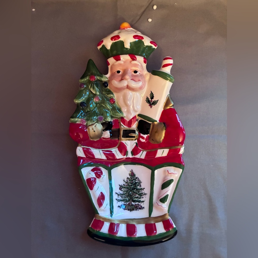 SPODE Nutcracker Peppermint Small Dish, with Box
